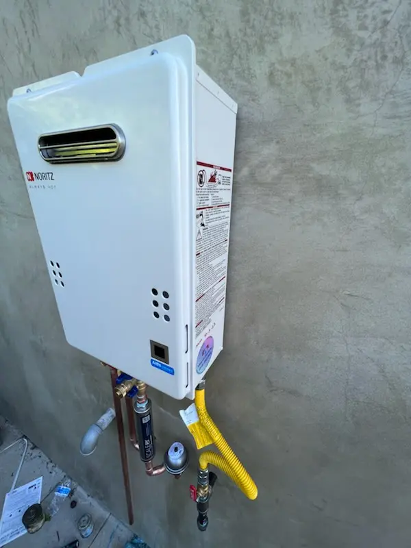 Tankless water heater installation for Morris homes